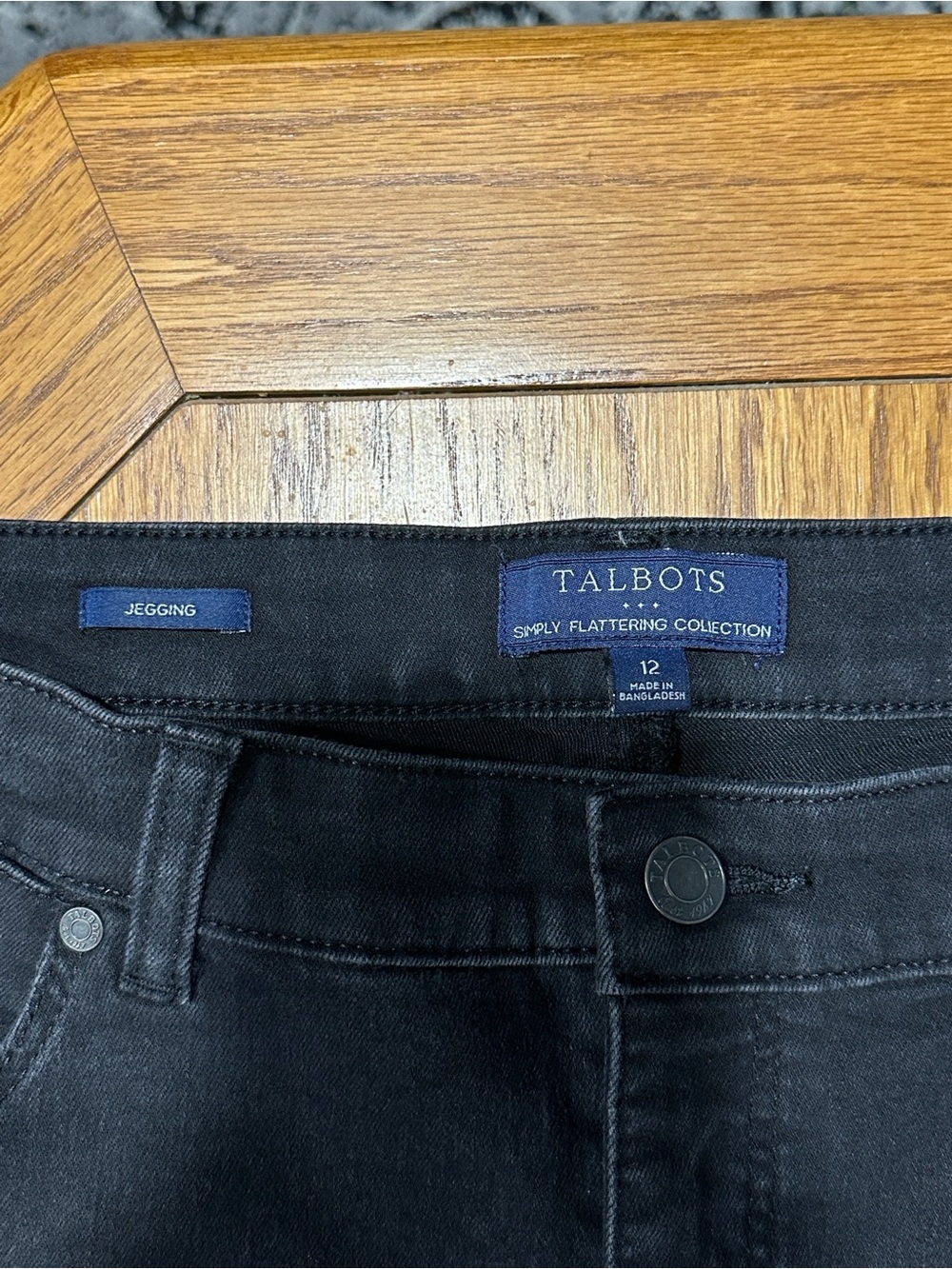 *TALBOTS* Black Simply Flattering Collection Jegging Skinny Leg Pant Jeans Sz 12 - Picture 8 of 8
